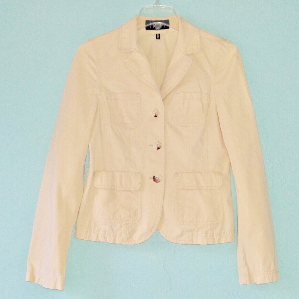 Escada Sport Light Beige Blazer Jacket Small